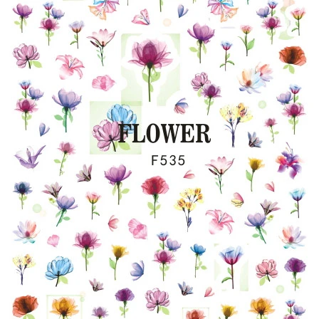 

F535-544 Top Selling 3D Ultra-thin Self-Adhesive Decals colorful cartoon animal flower snow nail stickers, As picture show