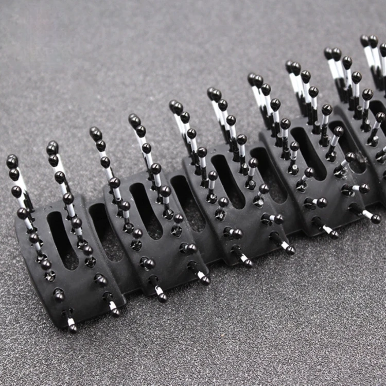 

Professional Manufacturer Of Non-static Stainless Steel Soft Round Head Pet Comb For Cats And Dogs, Black