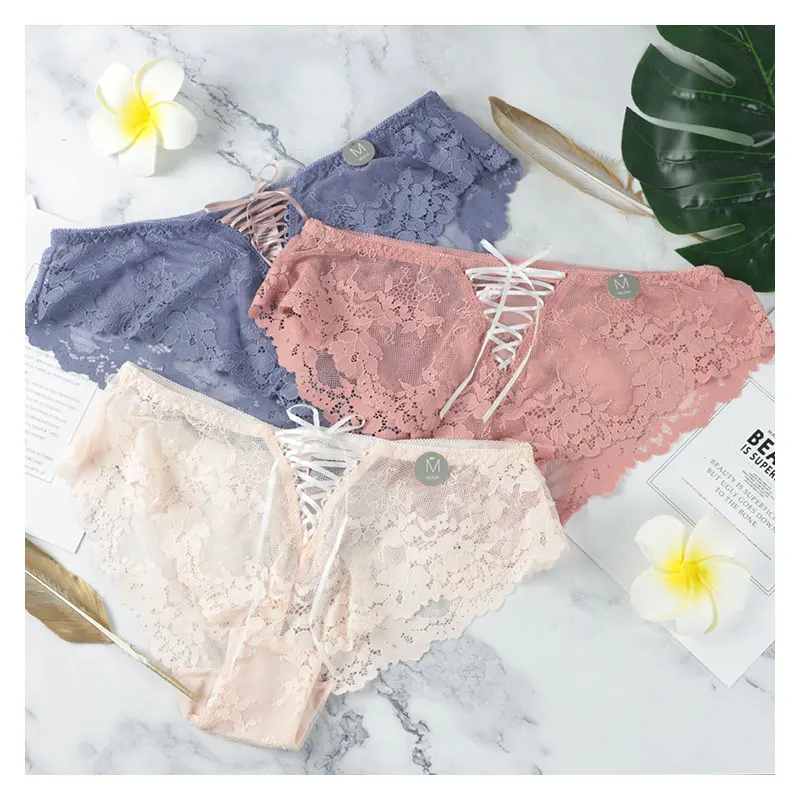 

Customized Logo Printing sexy underwear panties for women, 6 colors