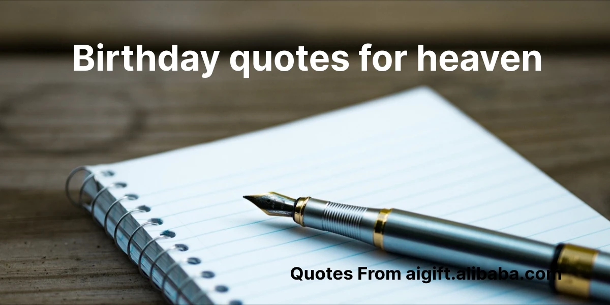 birthday quotes for heaven