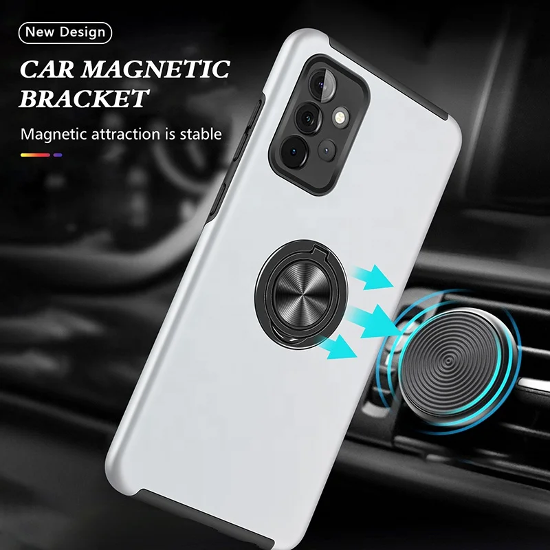 

Two in One Mobile Phone Case with Metal Kickstand Cell Back Cover for Samsung Galaxy A32 5G A42 5G A52 A72
