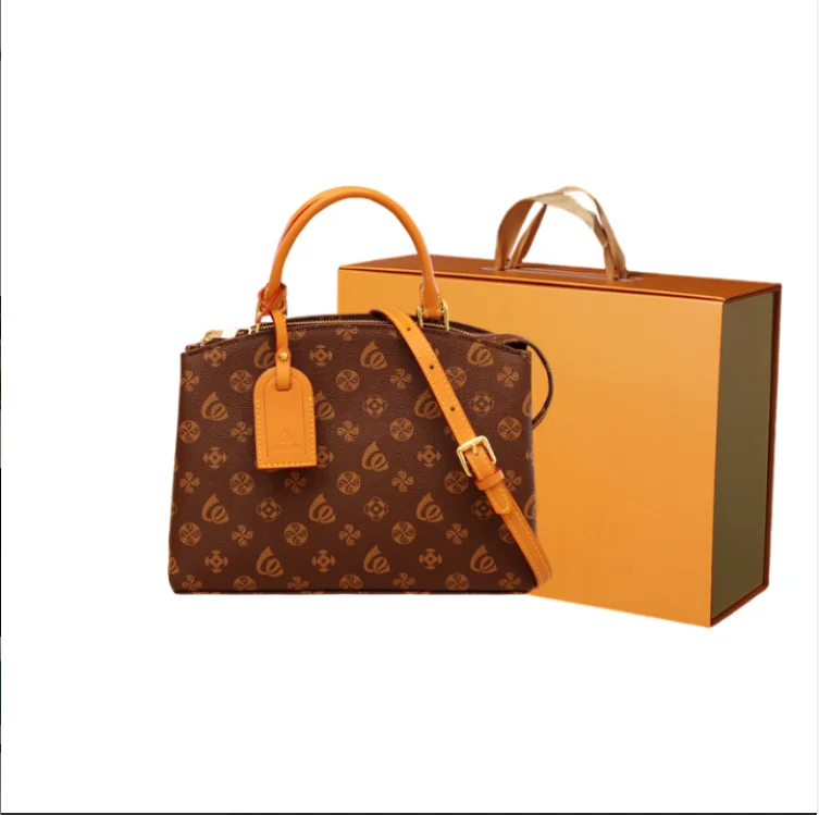 

Classic designer tote bag famous brands red textile inner village adjustable strap bags women handbags ladies luxury, 4 colors