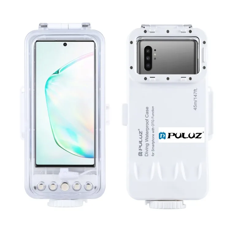 

High Quality PULUZ 45m/147ft Waterproof Diving Case Photo Video Taking Underwater Housing Cover Smartphones with OTG Function