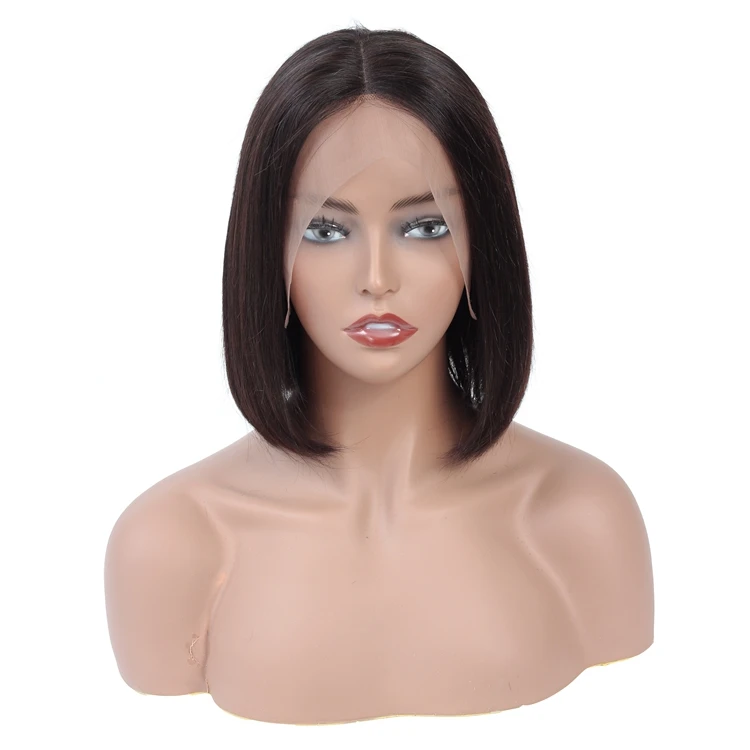 

100% Human Remy Hair Short Bob Virgin Hair Wigs For Black Women