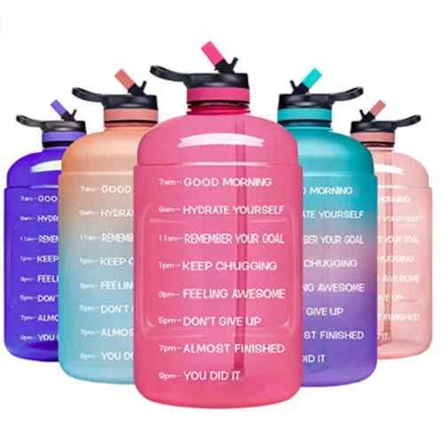 

OKADI 2.2 L Custom Logo BPA Free Gym Water Jug Sport Plastic Half 1/2 Gallon Water Bottle, Customized color