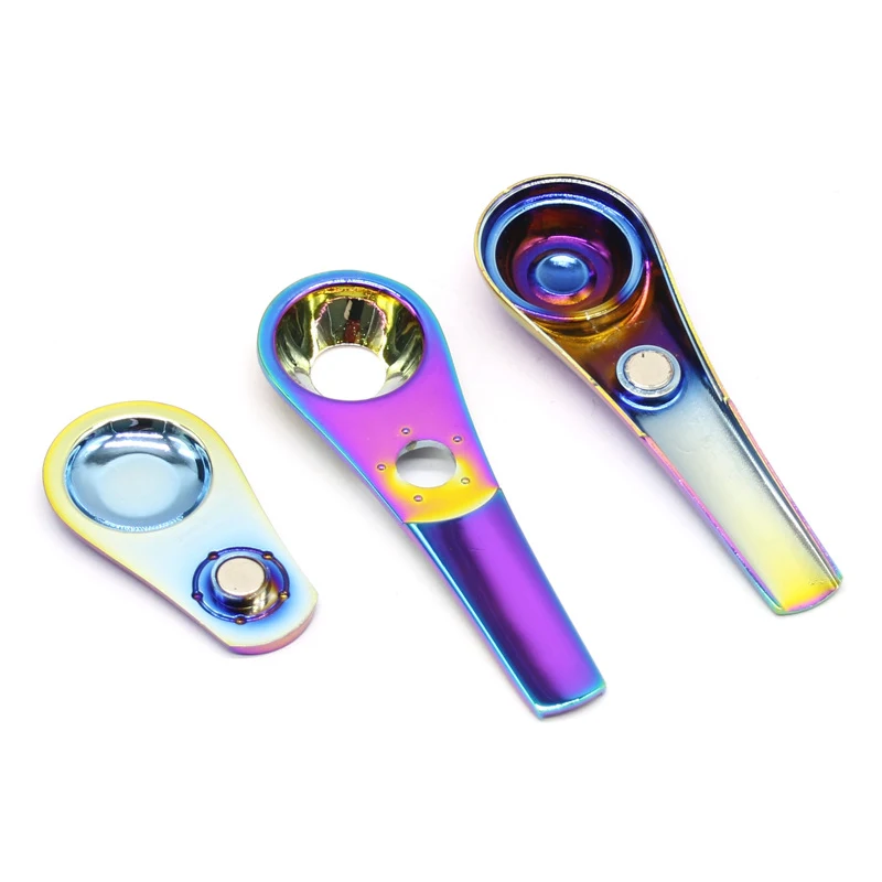 

SHINY smoke supplies Hot selling cheap price metal pipe lipstick smoking pipe parts accessories, Mix colors