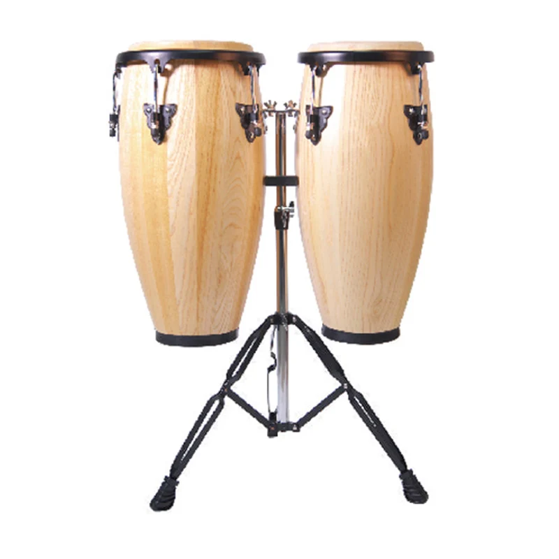 

MCLB500 white toon wood congas set with stand, conga drums