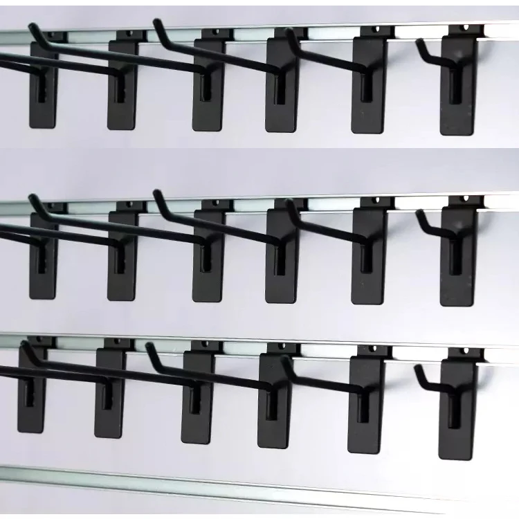 Free Sample Metal Steel Plastic Retail Display Hooks Hanger Metal Slatwall Hook Supplier Cardboard Waterfall Hook