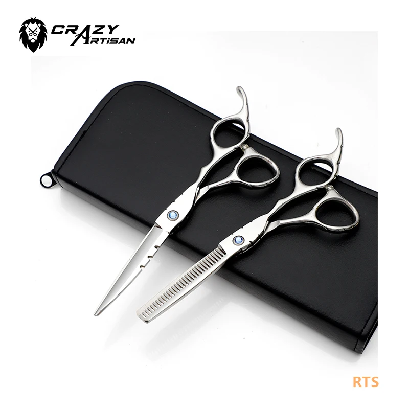 

Crazy Artisan OEM Silver Japanese Steel Hair Thinning Scissors Stable Special Hairdressing Shears Salon Products Ciseaux