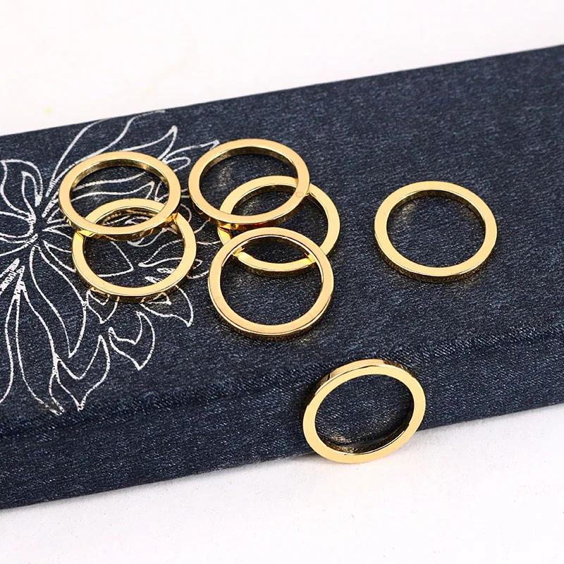 

JS1500 18k gold plated hoop circle Charm necklace connectors for necklace jewelry making,,fashion jewelry supplies