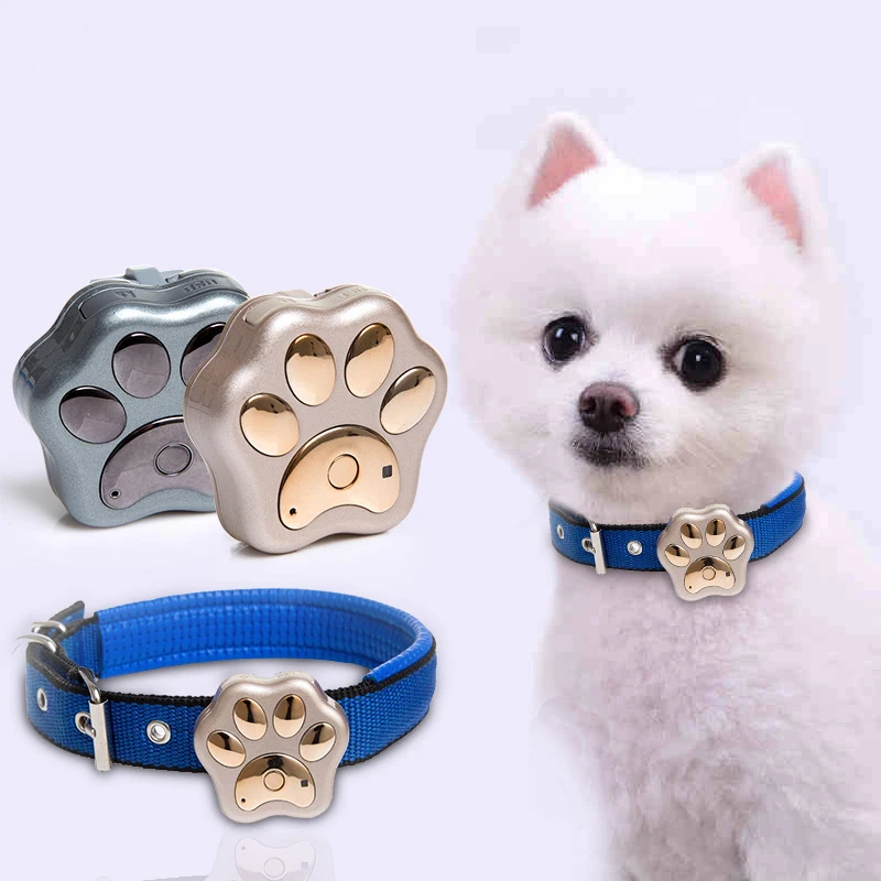 

Mini Tracking Locator Real Time Waterproof Gsm Gprs Wifi Lbs Smart Tracker Collar Gps For Dogs Cats Pets, Customized color