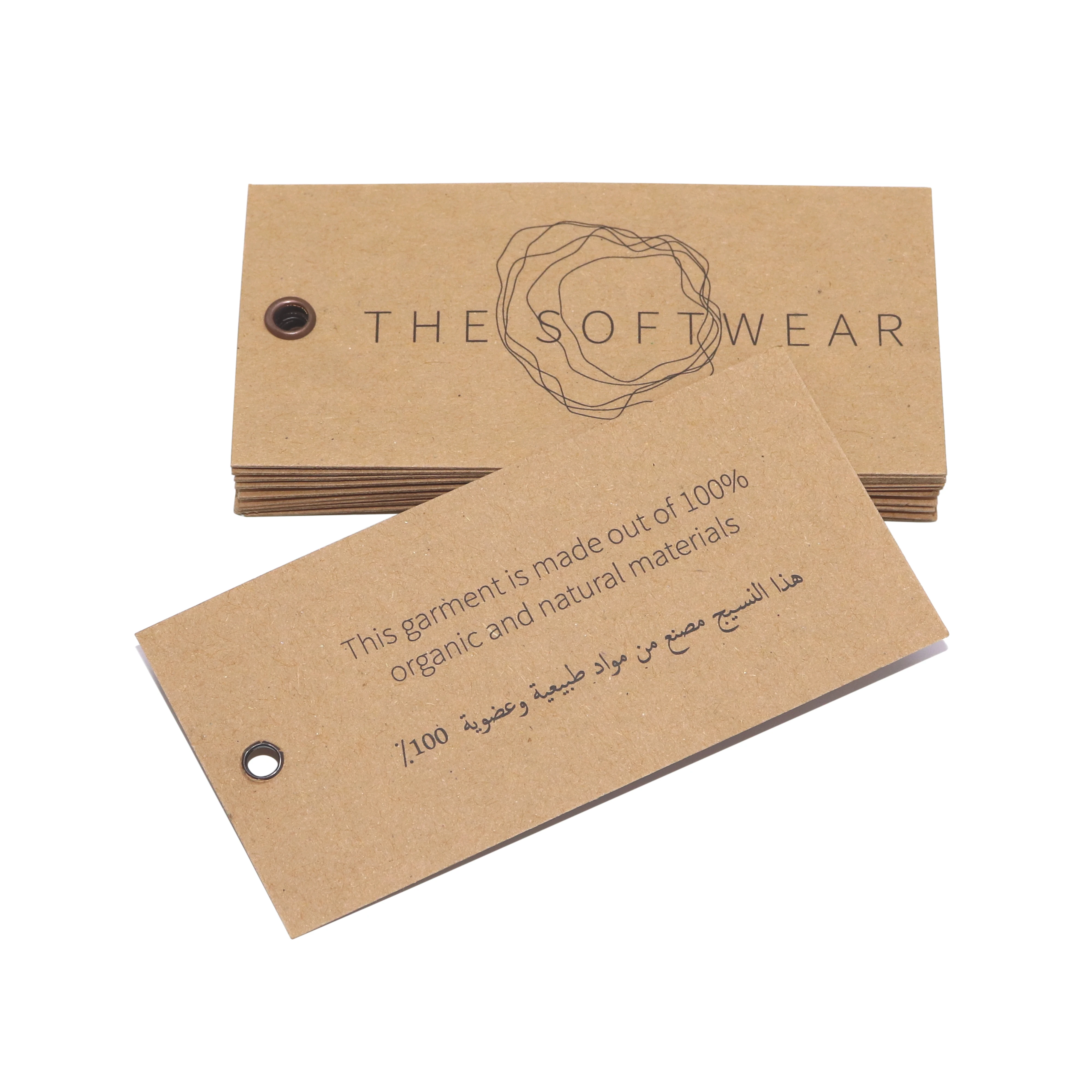 

Hot Sale Hang Tags with Eyelet Custom Die Cut Hang Tags for Jeans Kraft Paper Tag with Logo, Customized color