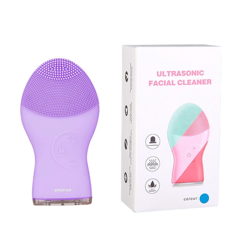 

2021 Trending Product Customized Manufacturer Wireless Ultrasonic Face Care Tool Silicone Electric Facial Cleansing Brush