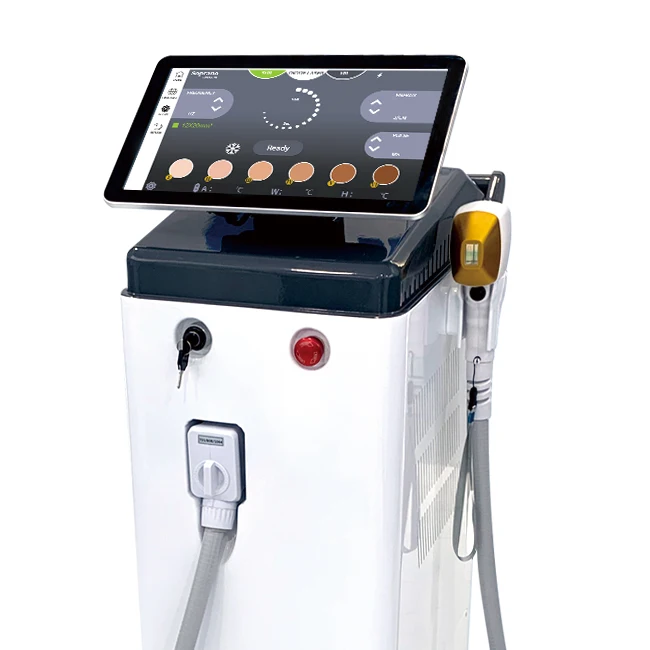 

Factory price !1000w 755nm 808nm 1064nm diode laser hair removal machines lazer hair removal alma soprano ice titanium