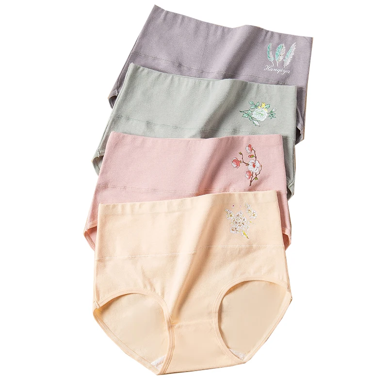 

Fashion Print High Waist Women's Panties Cotton Slimming Underwear for Women Seamless Briefs Comfort Female Lingerie Wholesale