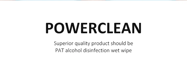 high quality 75% alcohol towelette anti-bacterial spunlace non-woven fabric cleansing towelettes for household
