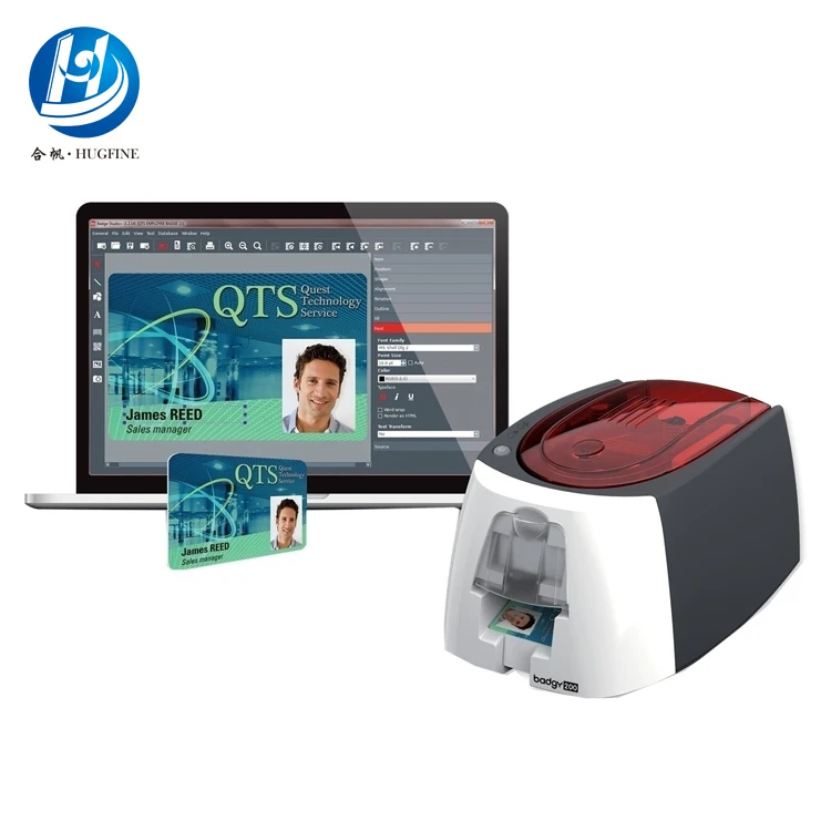 

User-friendly and Space Saving Evolis Badgy200 ID Badge Card Printer