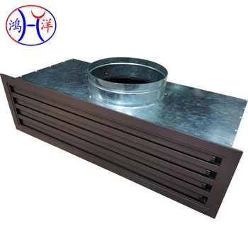 Rejilla De Aire Difusor De Ranura Lineal De Aluminio Con Rejilla De Aire Difusor De Ranura Lineal De Aluminio Con