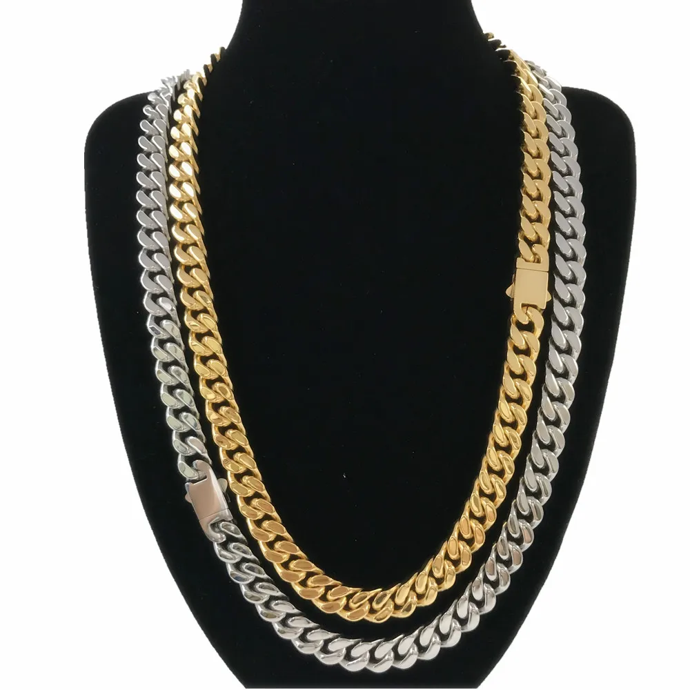 

Gold necklace new product ideas 2021 mens women fashion 18k gold plated jewelry stainless steel necklace, Gold,silver