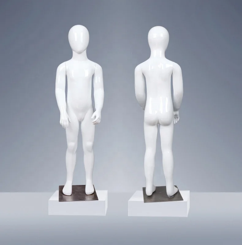 

High Quality Fiberglass Shinny White Kids Mannequin for Clothing Display Full Body Children Mannequin Child Mannequin