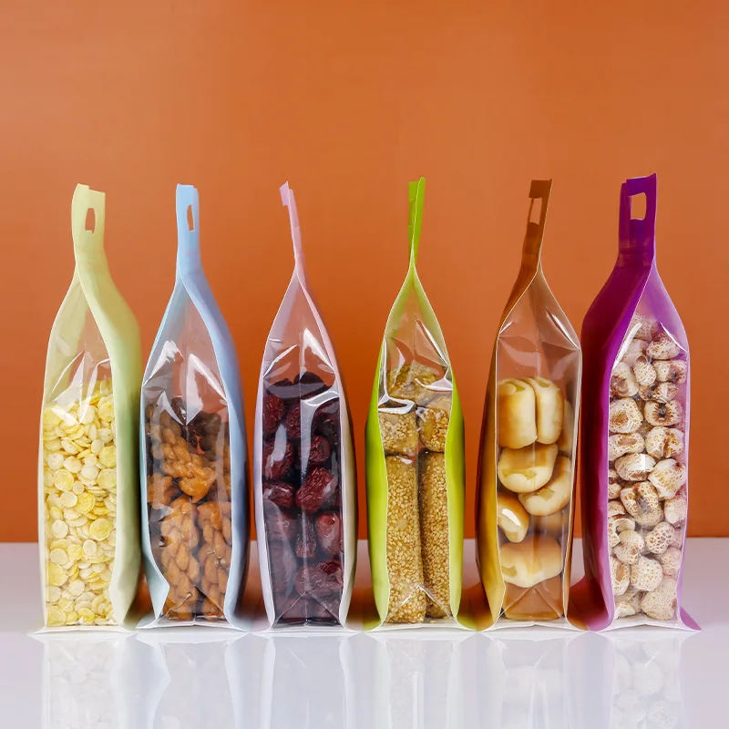 

Laminated Custom Logo Printed Food Packaging zip lock side gusset square bottom flat bottom block bottom plastic bag