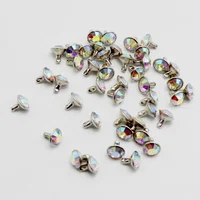 

Wholesale Top Grade AB Colour Rhinestones with Silver Studs Set Swarovski Crystal