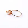 European and American Coloured Crystal Stone Ring for Women Simple Fashion Party Wedding Adjustable Rings Jewelry Wholesale