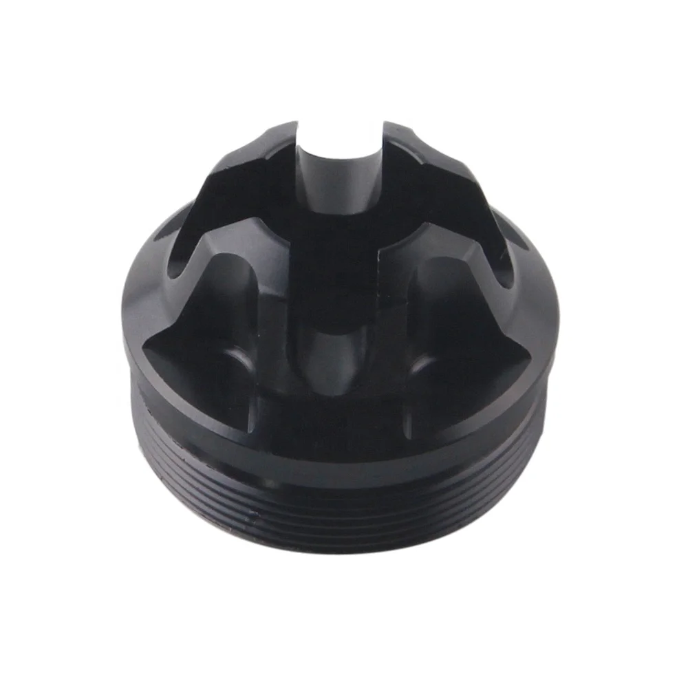 

Aluminum threaded Adapter Flash Hider Front end Cap for 1.57inch L10 inch solvent trap fuel filter 1.375x24