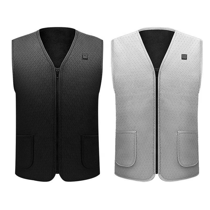 

Custom new design unisex plus size casual outdoor safety intelligent heating winter warm vest