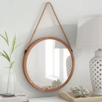 

Designs Modern Farmhouse Mirror for Bathroom Vanity Wall-Mount Rectangular Vertical Horizontal Solid Wood Frame