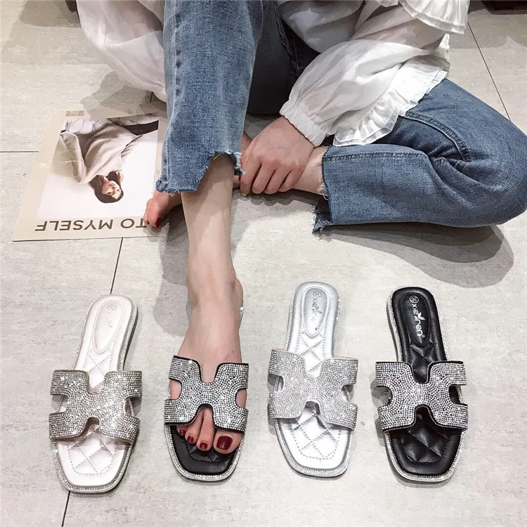 

Hot sale fashion new summer slippers flip-flops slippers for lady, As shown