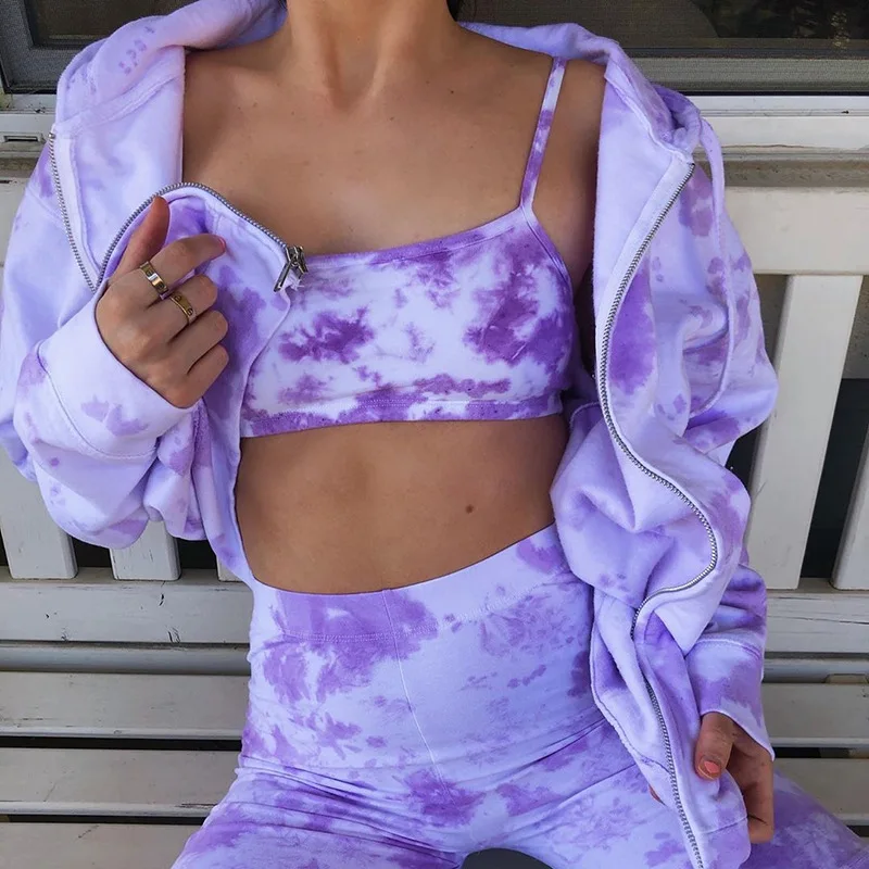 

New Design women coat jacket Long Sleeve Lapel Tie-Dye Double Fashion Elegant Loose Sport coat, Purple,blue