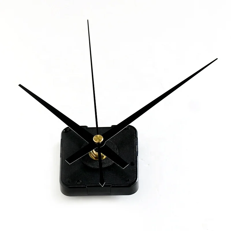 12888S 6mm screw length Quartz Movement Plastic Sweep Movement With black long Clock Hands 2380# Clock Accessory DIY Clock Kits