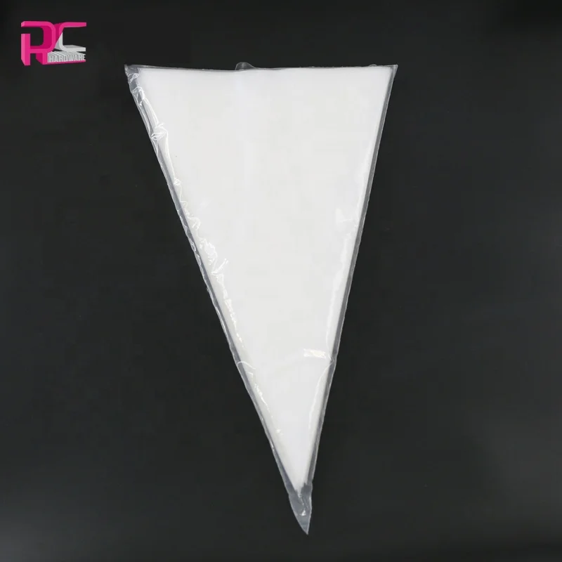 

20pcs 12 inch custom leak proof thickened transparent PE decorative disposable pastry cake icing piping bag set