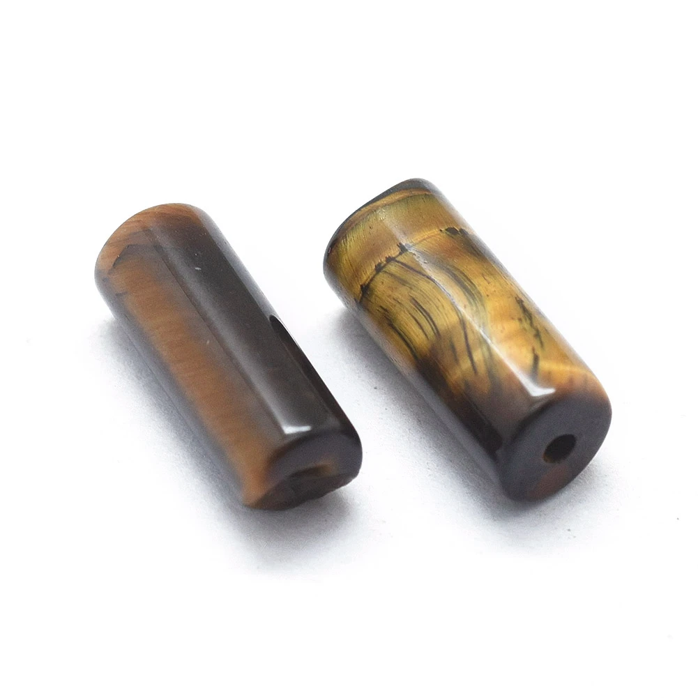 

PandaHall Column Natural Tiger Eye Stone Beads