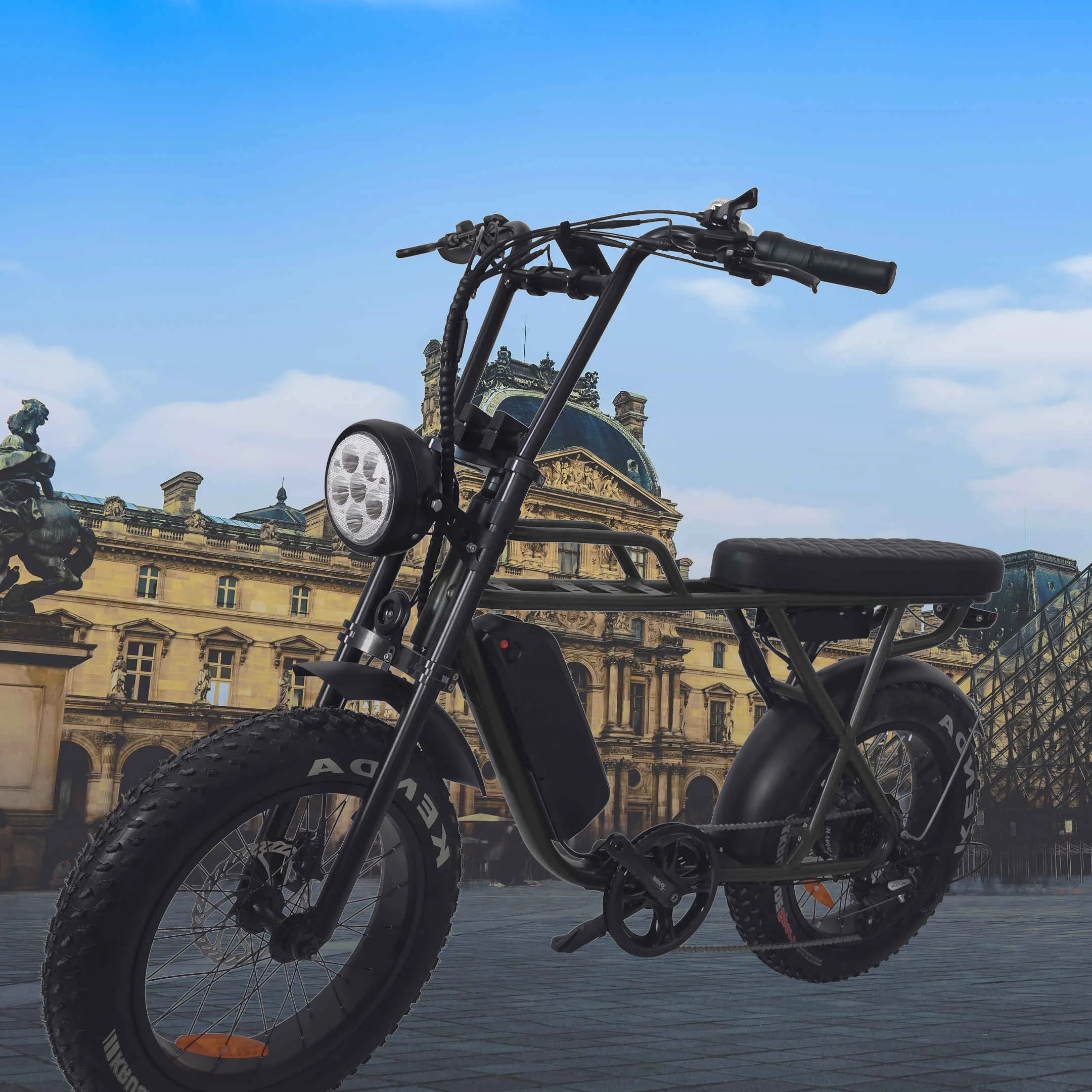 

LVCO Retro Hub Motor 750w Vintage Electric Bike/bicycles with Battery