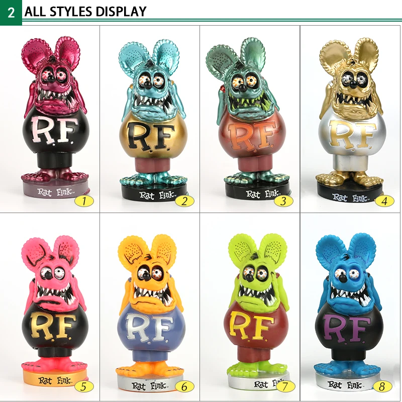 Rat Fink Action Figure Collectible Model Toy Gift Model Toy Matco Rat