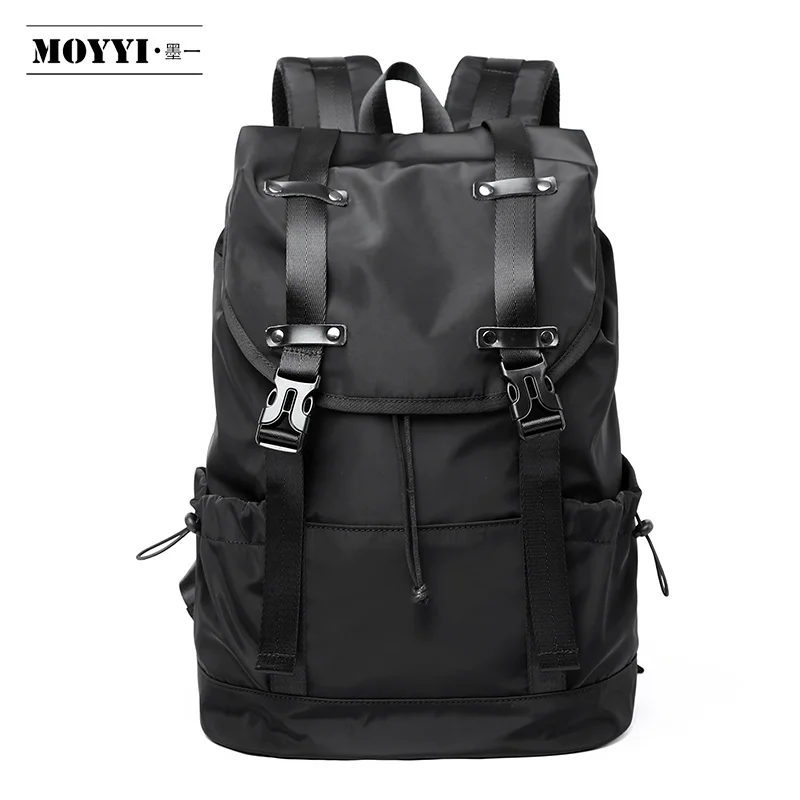 

Best Price Custom Logo Nylon Zipper Hasp Black Anti-theft Laptop Backpack