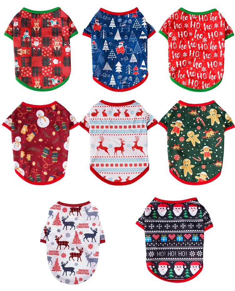 

2021 New Style Wholesale High Quality Pet Dog Clothes Factory Directly Sale Christmas Pet Dog Wear, Red