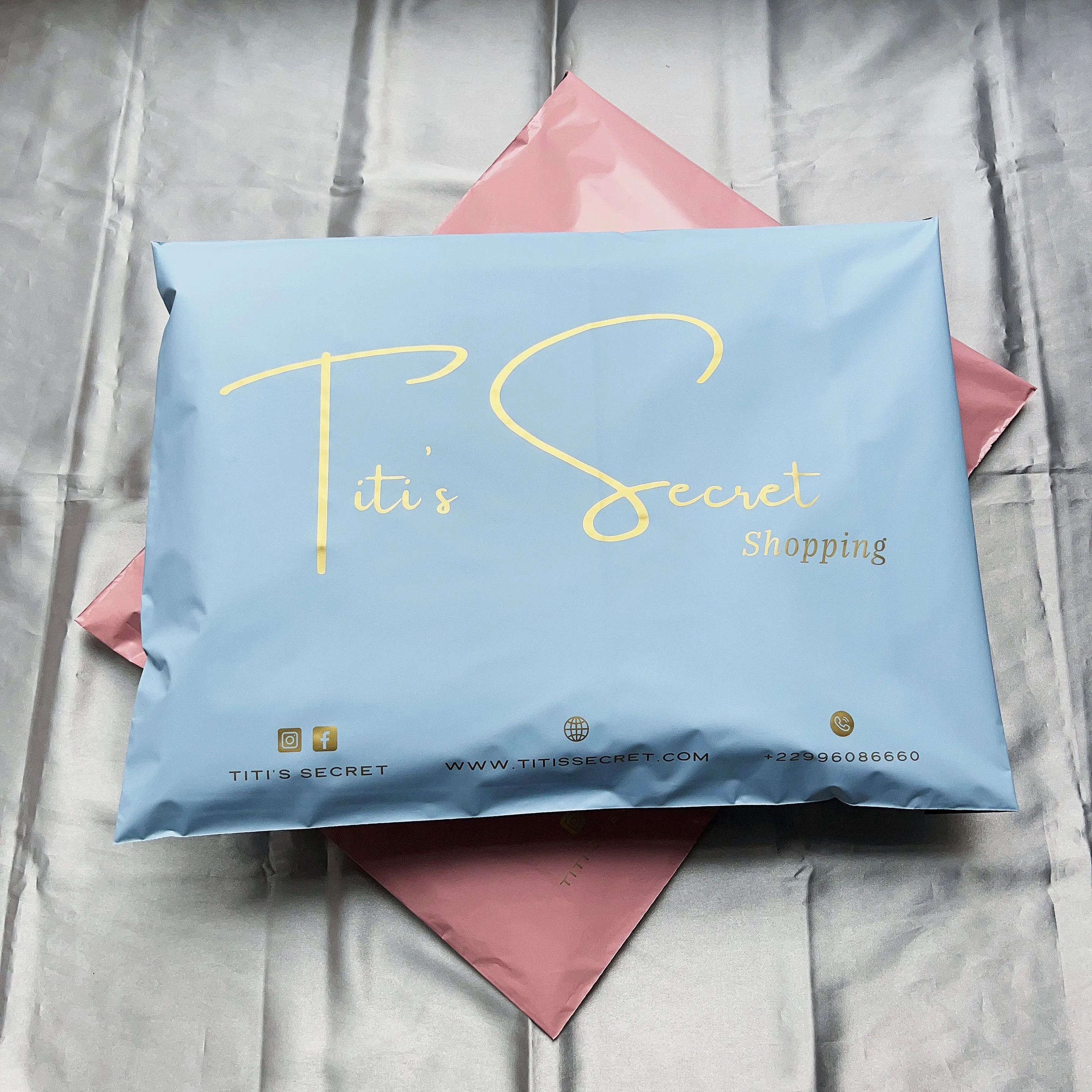 

Biodegrade Eco-friendly Custom Logo Printed Matte Blue Tear proof Packaging Shipping Mailer Bags Mailing Bag For Clothing