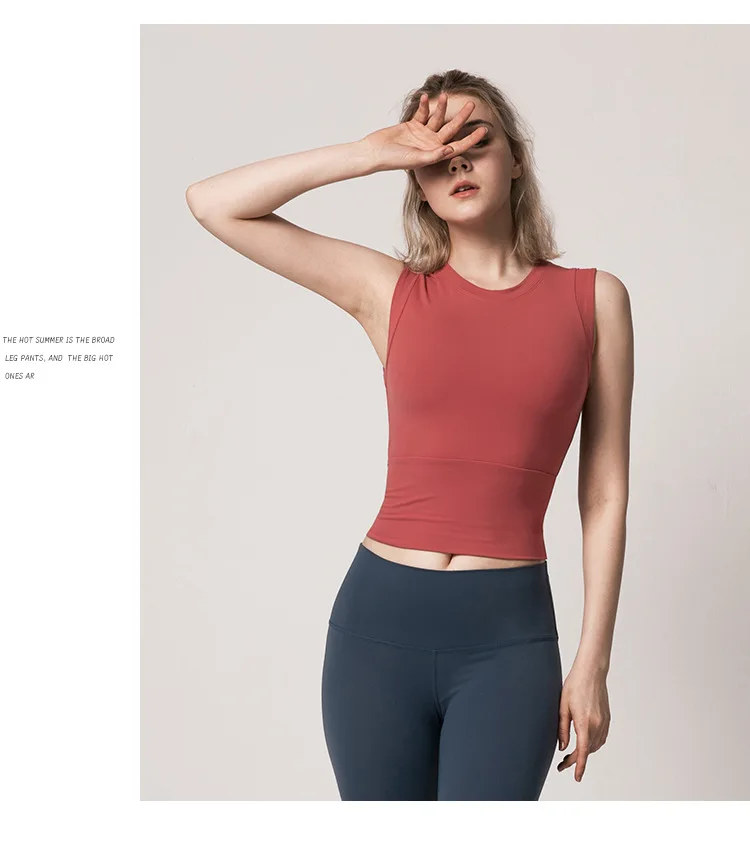 Women's running speed dry workout jacket sleeveless yoga top