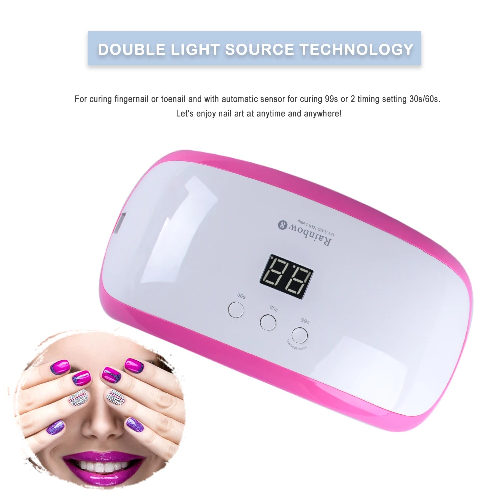 Best Wattage For Uv Nail Lamp Led Vs Safety Gel Curing 12W 120W Powerful Nails Fast Speed Light