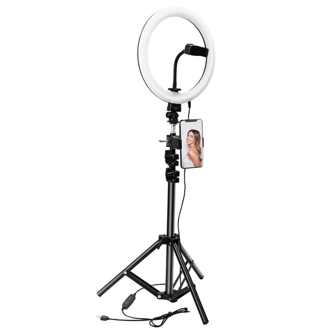 

10" LED Ring Light Photographic Selfie Ring Lighting with Stand for Smartphone Youtube Makeup Video Studio Tripod Ring Light