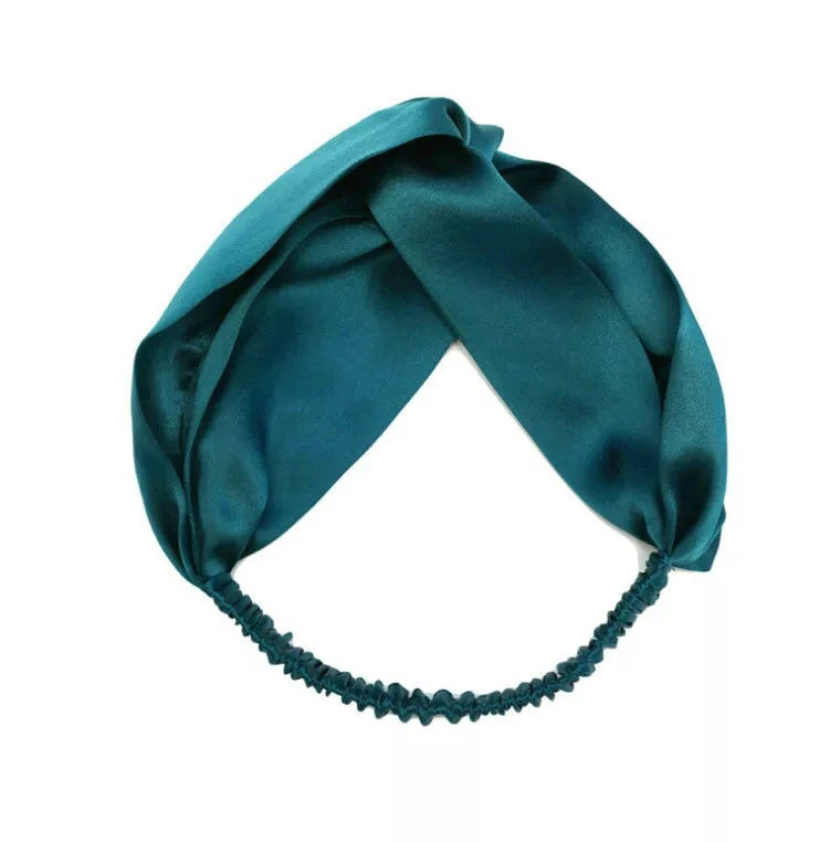 

Free Shipping silk headband wholesale price fashion hairband 19mm silk hair band cross design hair band