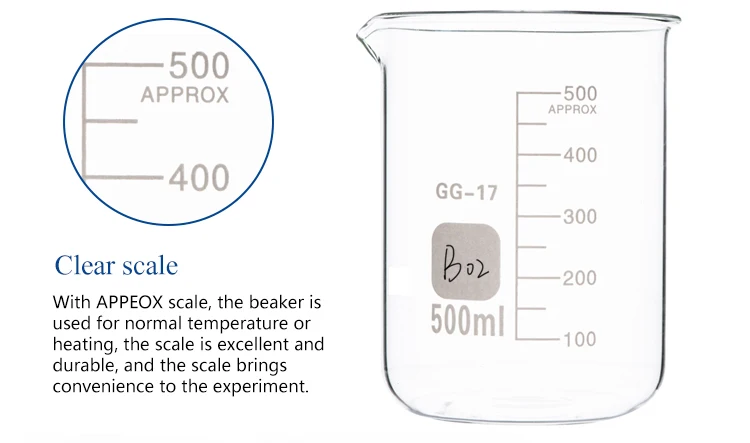 chemistry beaker laboratory glass beaker glass 250 ml glass beaker 2000 ml capacity