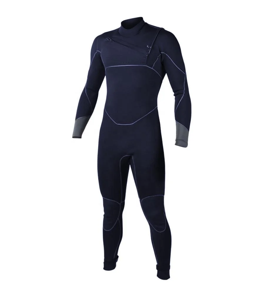 

Men Good Quality 3/2 4/3 5/4mm Neoprene Full Long Sleeve One Piece Chest Zip Surfing Wetsuit, Black or customized