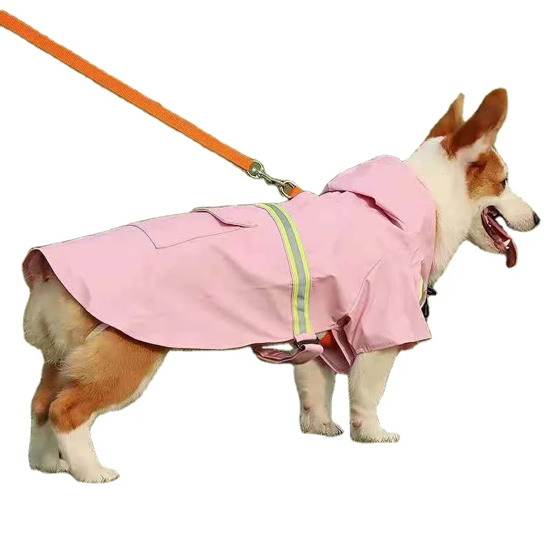 

hoodie transparent pet portable big dog clothes raincoat Dog raincoat