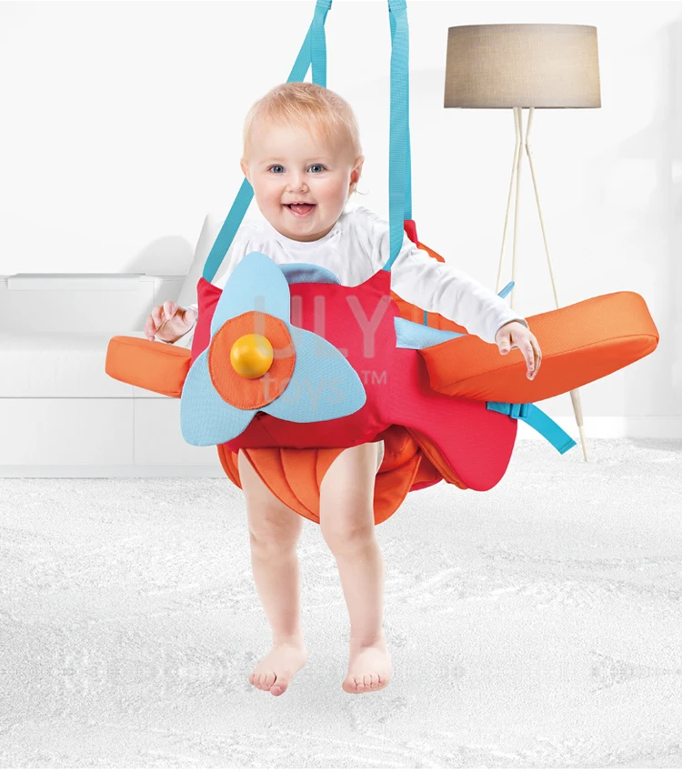 2 In1 Baby Jumper Aircraft Door Bouncer Infant Spring Jumping Exerciser