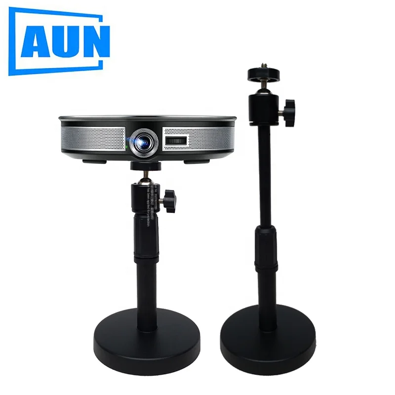 

AUN mini projector table vertical stand can be adjusted height, suitable for 6mm X2/X3/D9/D8S projector, ZLZJ01, Black