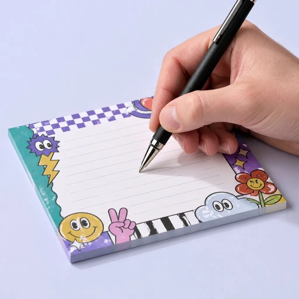 Y2K Checkerboard & Smiley Face Creative Writing